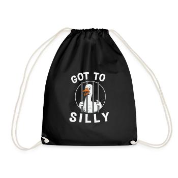 got to silly - Drawstring Bag - black - Front