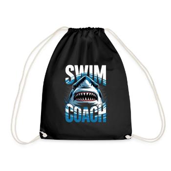 Schwimm-Trainer - Turnbeutel - Schwarz - Vorne