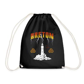 BRETON - PHARE DE BRETAGNE - ECLAIRS - Sac de sport léger - noir - Devant