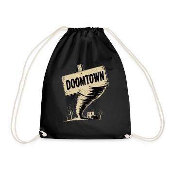 OMINOUS TORNADO - Drawstring Bag - black - Front