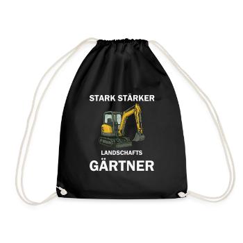 Stark Stärker Landschafts Gärtner - Turnbeutel - Schwarz - Vorne