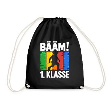 1. Klasse Bääm - Turnbeutel - Schwarz - Vorne
