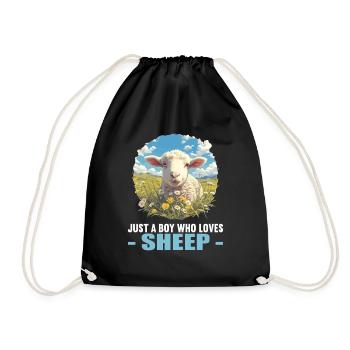 Sheep Sheep - Drawstring Bag - black - Front