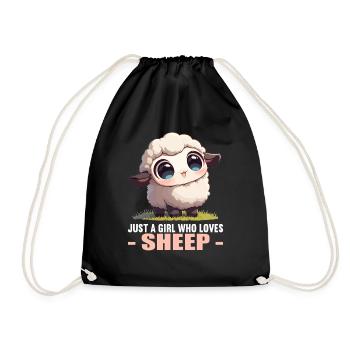 Sheep Sheep - Drawstring Bag - black - Front