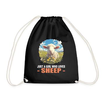 Sheep Sheep - Drawstring Bag - black - Front