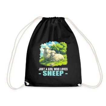 Sheep Sheep - Drawstring Bag - black - Front