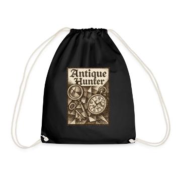 Antique Hunter Vintage Flohmärkte Kunst - Turnbeutel - Schwarz - Vorne