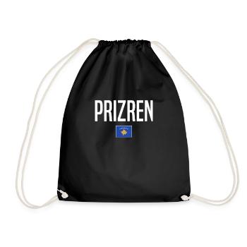 Prizren Kosovo - Drawstring Bag - black - Front