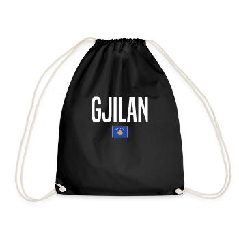 Gjilan Kosovo - Drawstring Bag - black - Front