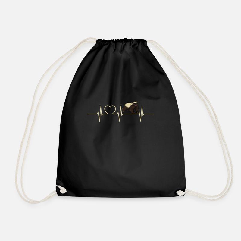 Blaireau de miel Honigsdachs - Sac de sport léger - noir