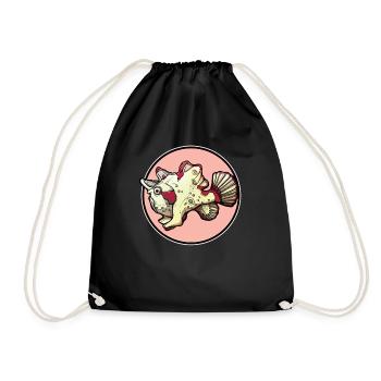 Frogfish Anglerfisch - Drawstring Bag - black - Front