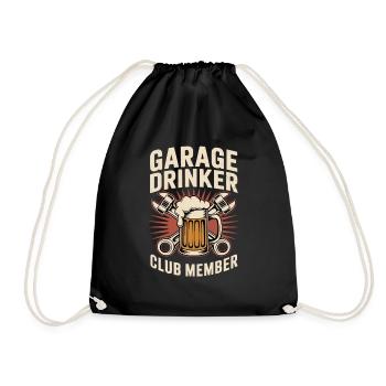 Garage Drinkers Club - Drawstring Bag - black - Front