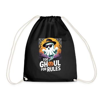 Chemise fantôme Halloween - Too Ghoul For Rules - Sac de sport léger - noir - Devant