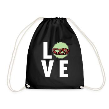 Coral snakes Coral snake - Drawstring Bag - black - Front