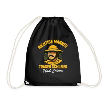Abeilles Apiculteur Vrai Hommes Porter Voile - Sac de sport léger - noir - Devant