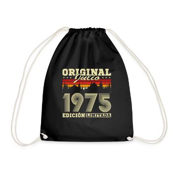 1975 Julio Vinatge Geburtstagsgeschenk - Turnbeutel - Schwarz - Vorne