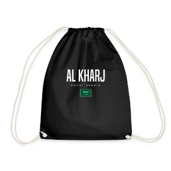 Al Kharj Saudi Arabia - Drawstring Bag - black - Front