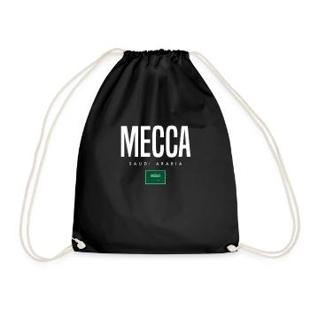 La Mecque, Arabie Saoudite - Sac de sport léger - noir - Devant