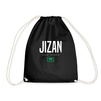 Jizan, Arabie saoudite - Sac de sport léger - noir - Devant