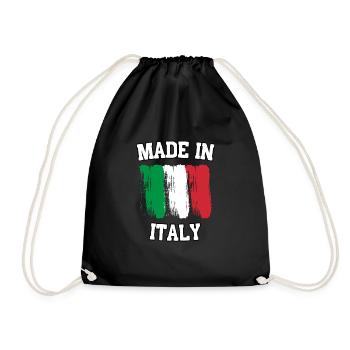 Made in Italy - Turnbeutel - Schwarz - Vorne