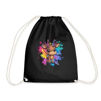 Fauve sur l’explosion de couleurs - Sac de sport léger - noir - Devant
