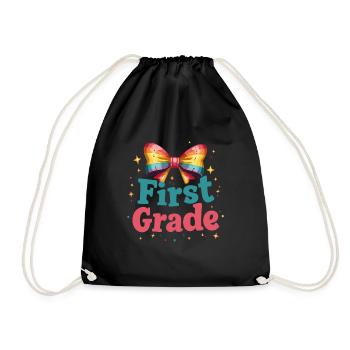 Funny Design for First Class - Drawstring Bag - black - Front
