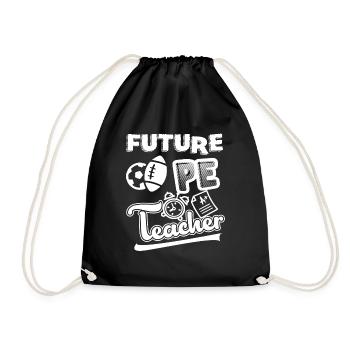Future PE Teacher - Drawstring Bag - black - Front
