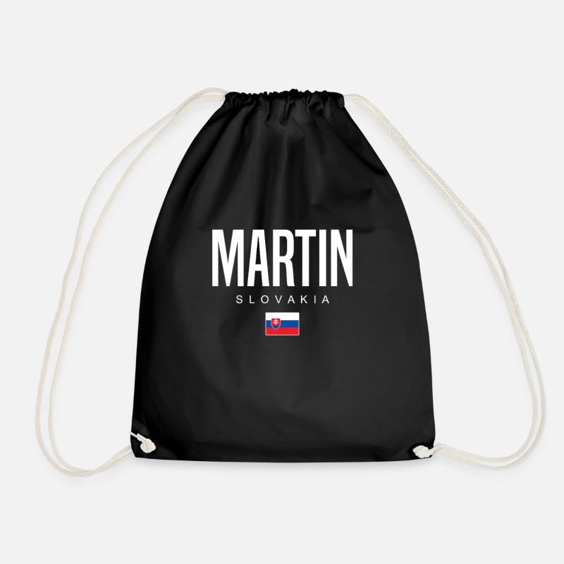 Martin Slovakia - Drawstring Bag - black