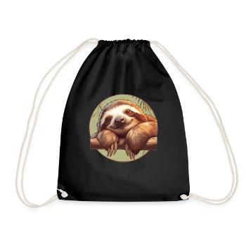 Paresseux Paresseux - Sac de sport léger - noir - Devant
