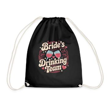 Bride’s Drinking Team T-shirt Bachelor Femme - Sac de sport léger - noir - Devant