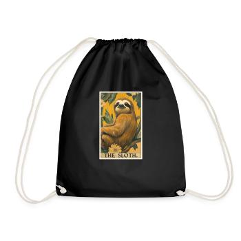 Sloths Sloth - Drawstring Bag - black - Front