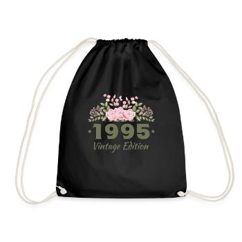 1995 Floral Femme Vintage Cadeau D’anniversaire - Sac de sport léger - noir - Devant