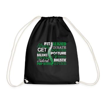 Chiropractor Things About Chiropractor - Drawstring Bag - black - Front