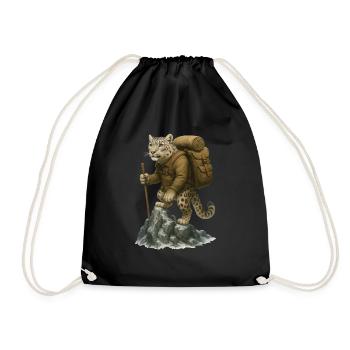 Randonnée léopard des neiges - Sac de sport léger - noir - Devant
