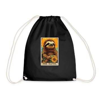 Sloths Sloth - Drawstring Bag - black - Front