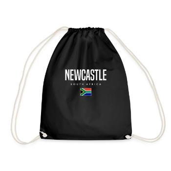 Newcastle Südafrika - Turnbeutel - Schwarz - Vorne