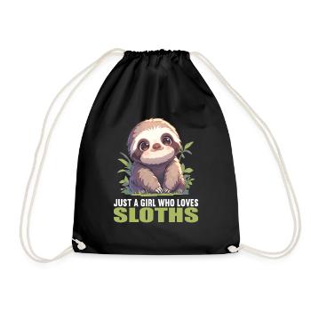 Paresseux Paresseux - Sac de sport léger - noir - Devant