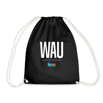Wau South Sudan - Drawstring Bag - black - Front