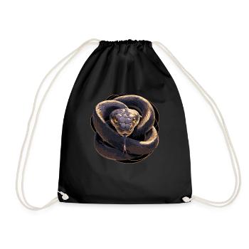 Snakes Snake - Drawstring Bag - black - Front