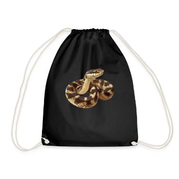 Snakes Snake - Drawstring Bag - black - Front
