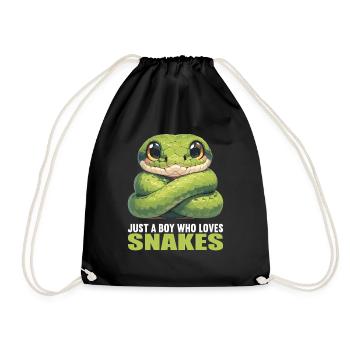 Snakes Snake - Drawstring Bag - black - Front