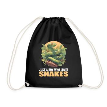 Snakes Snake - Drawstring Bag - black - Front