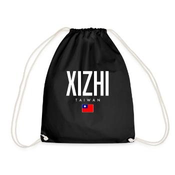 Xizhi Taiwan - Drawstring Bag - black - Front
