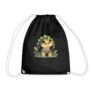 Snapping Turtles Snapping Turtle - Drawstring Bag - black - Front