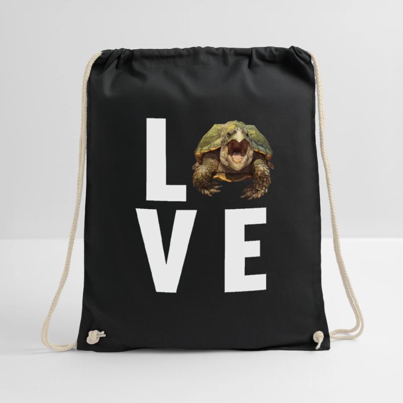 Snapping Turtles Snapping Turtle Drawstring Bag