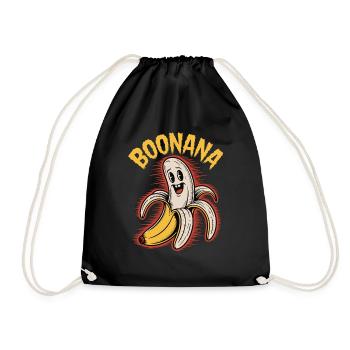 Boonana Banane Geist Halloween - Turnbeutel - Schwarz - Vorne