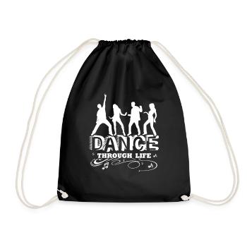 Dancer Dance Through Life - Drawstring Bag - black - Front