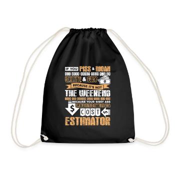 Cost Estimator Proud Cost Estimator - Drawstring Bag - black - Front