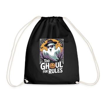 Too Ghoul for Rules Halloween Shirt - Turnbeutel - Schwarz - Vorne