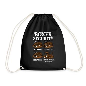 Boxer - Turnbeutel - Schwarz - Vorne